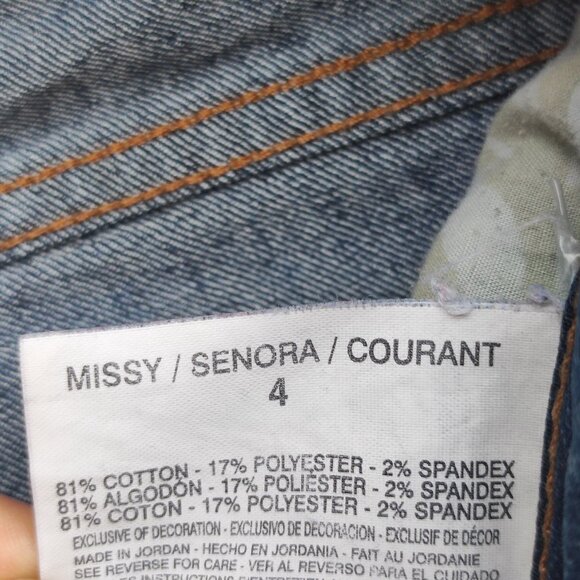 Anne Klein Jeans women's size 4 ink blue colour classic style straight leg - Picture 7 of 14